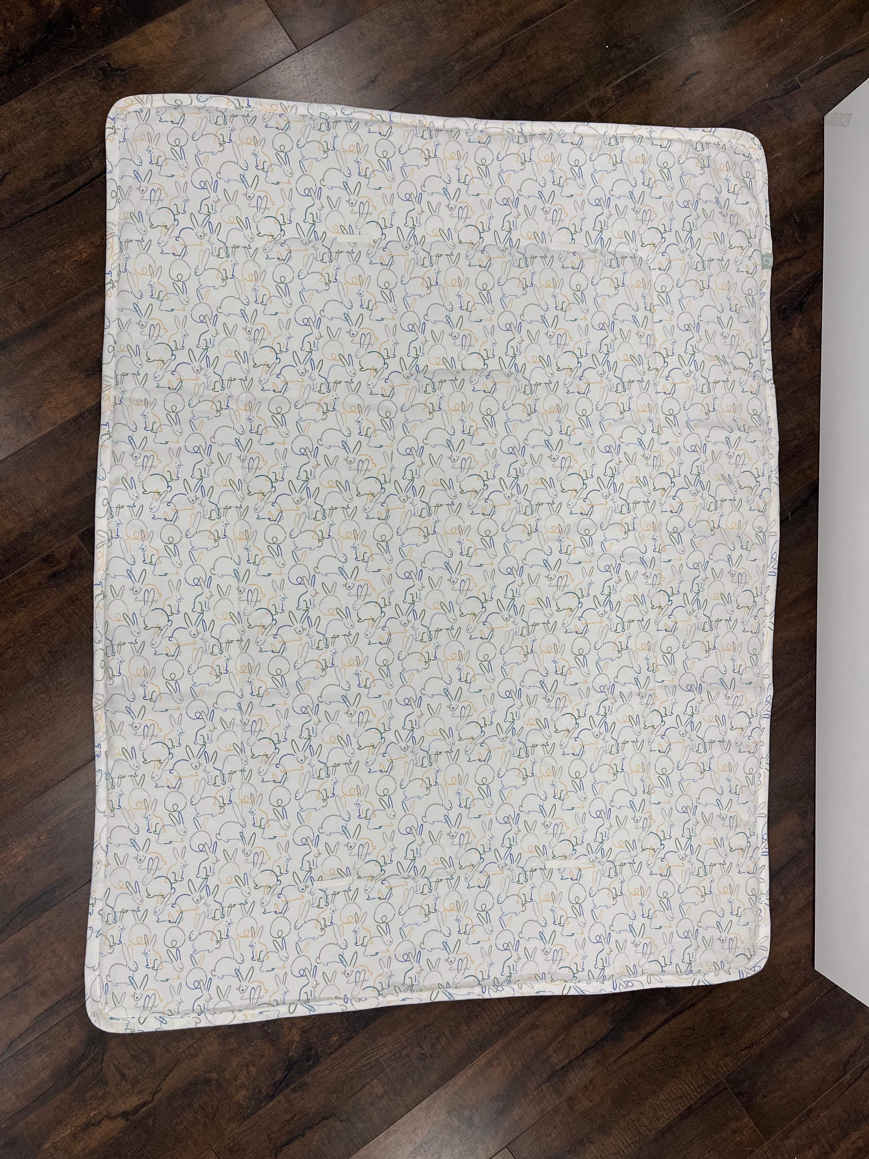 Organic Play Mat | Rectangle | Bunnies - Aaria Tees Aaria Tees