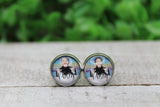 Posty Glass Stud Earrings Aaria Tees