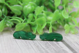 Green Shimmer Alligators Stud Earrings Aaria Tees
