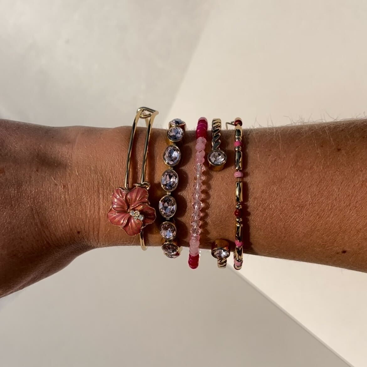 Hibiscus Charm Bangle - Aaria Tees Aaria Tees