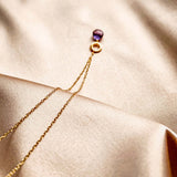Aquamarine Quartz Mini Layering Necklace Aaria Tees