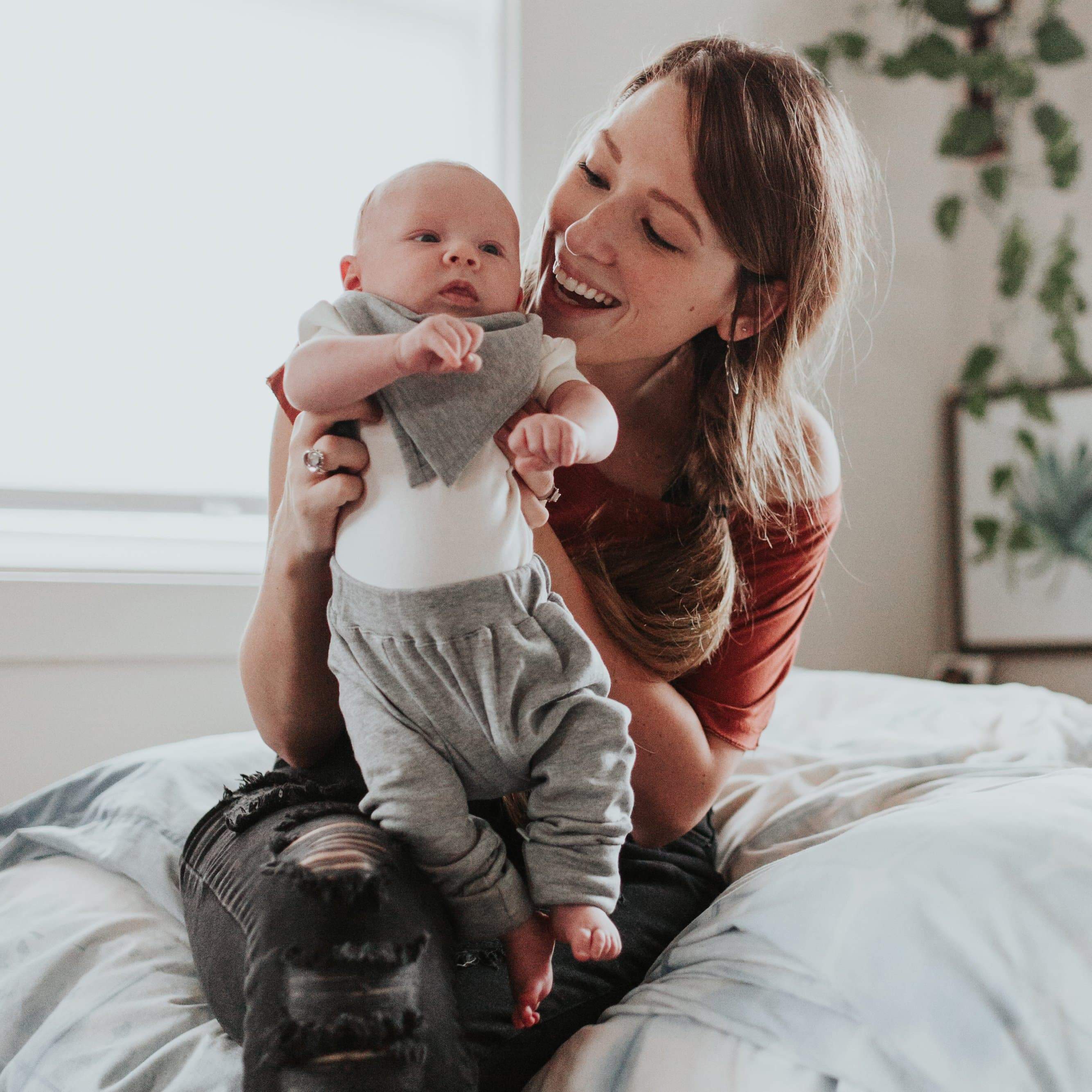 2 pc. pants set | ivory & heather grey - Aaria Tees Aaria Tees