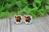 Rooster Stud Earrings Aaria Tees