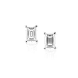 Katie Emerald Cut Studs Aaria Tees