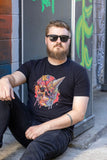 Abstract Ice Cream Skull Graphic Tee - Aaria Tees Aaria Tees