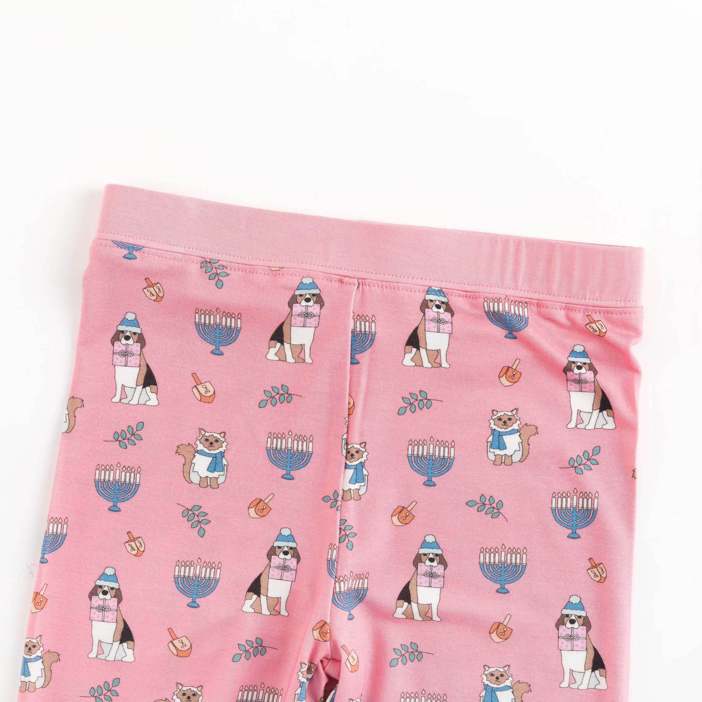 Hanukkah Pets (Long Sleeve PJ) - Pink - Aaria Tees Aaria Tees