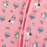 Hanukkah Pets (Convertible Zip Footies) - Pink - Aaria Tees Aaria Tees