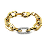 Jenna Pave Bracelet - Two Toned Aaria Tees