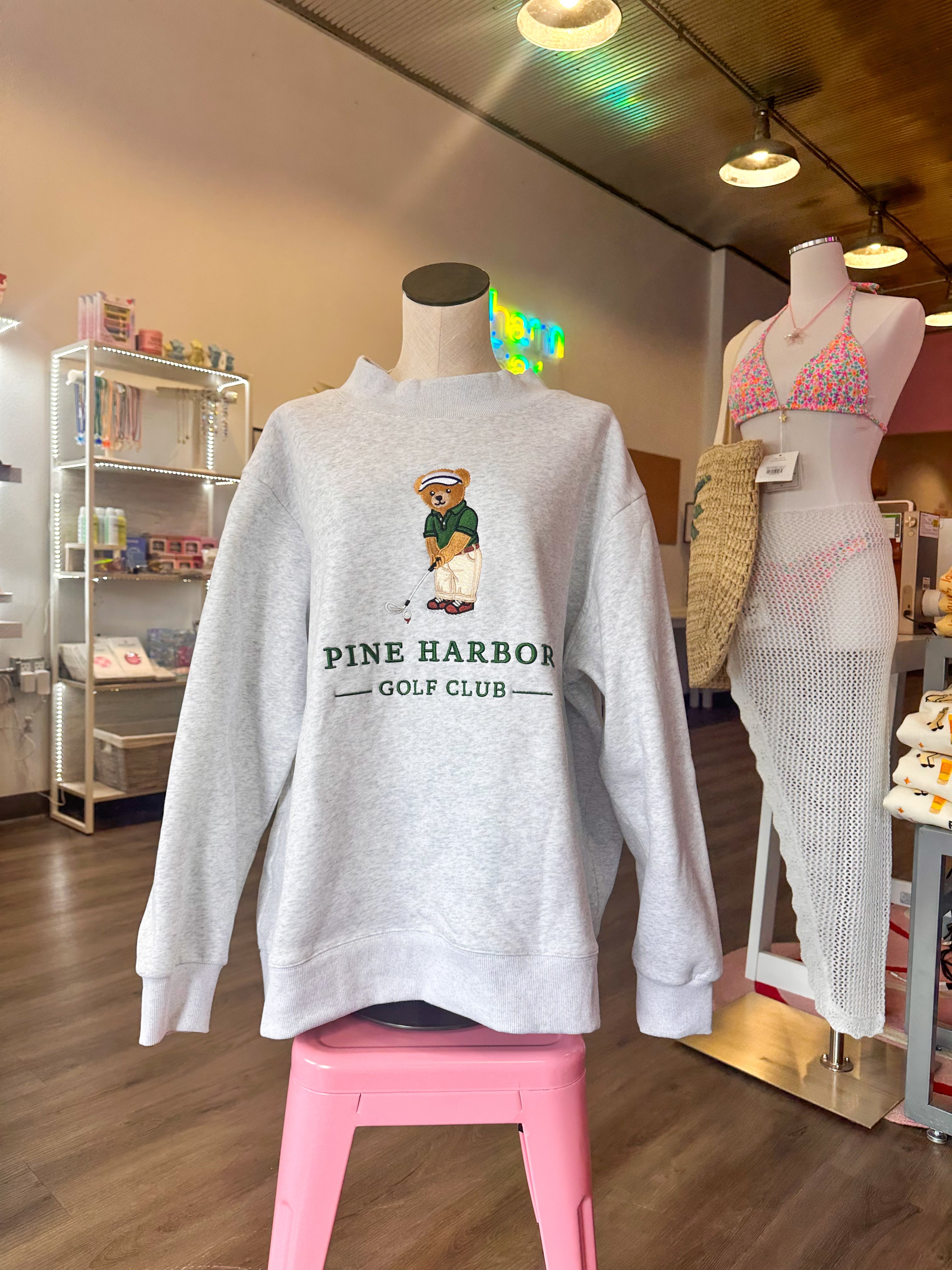 Pine Harbor Golf Club Mock Neck - Aaria Tees Aaria Tees