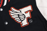 Manifest Varsity Jacket (Black) - Aaria Tees Aaria Tees