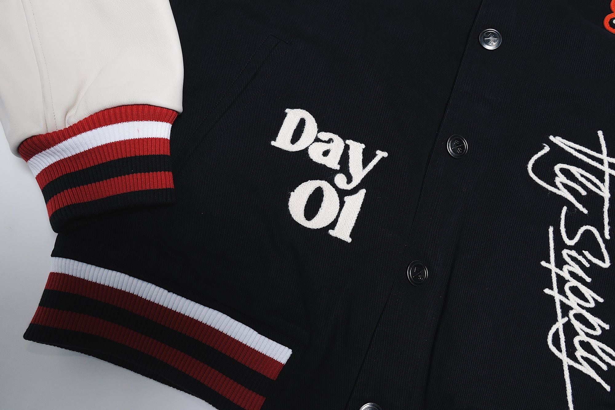 Manifest Varsity Jacket (Black) - Aaria Tees Aaria Tees