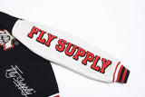 Manifest Varsity Jacket (Black) - Aaria Tees Aaria Tees