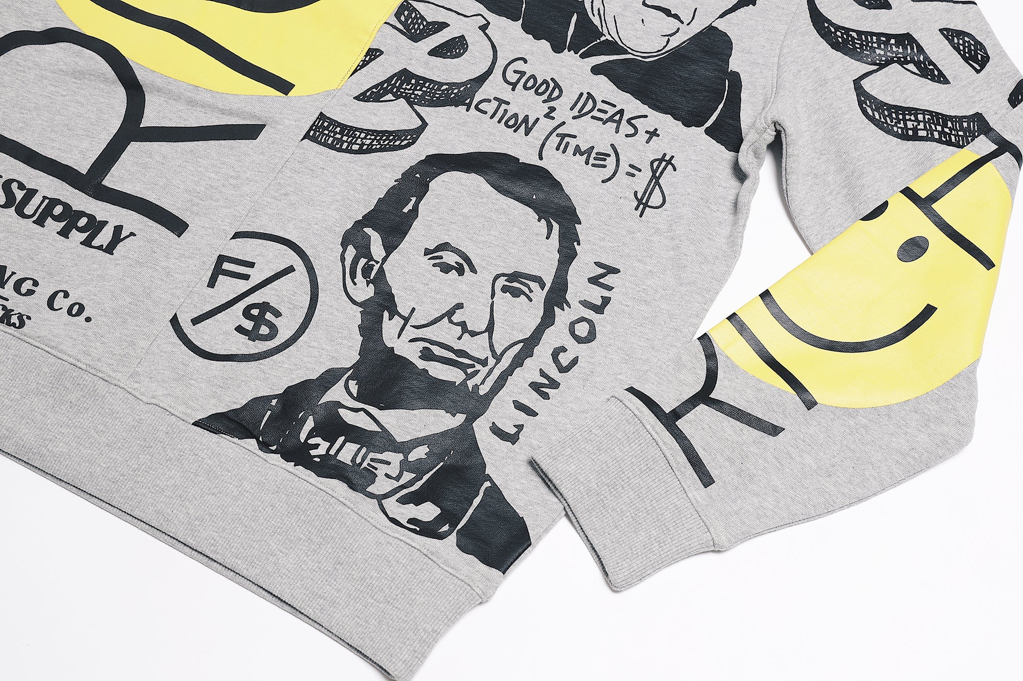 New Rich Crewneck Sweater (Heather Grey) - Aaria Tees Aaria Tees
