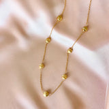 Gold Station Necklace Aaria Tees