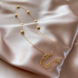 Gold Station Necklace Aaria Tees