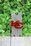 Football KC Red Glitter • Tumbler Topper Aaria Tees