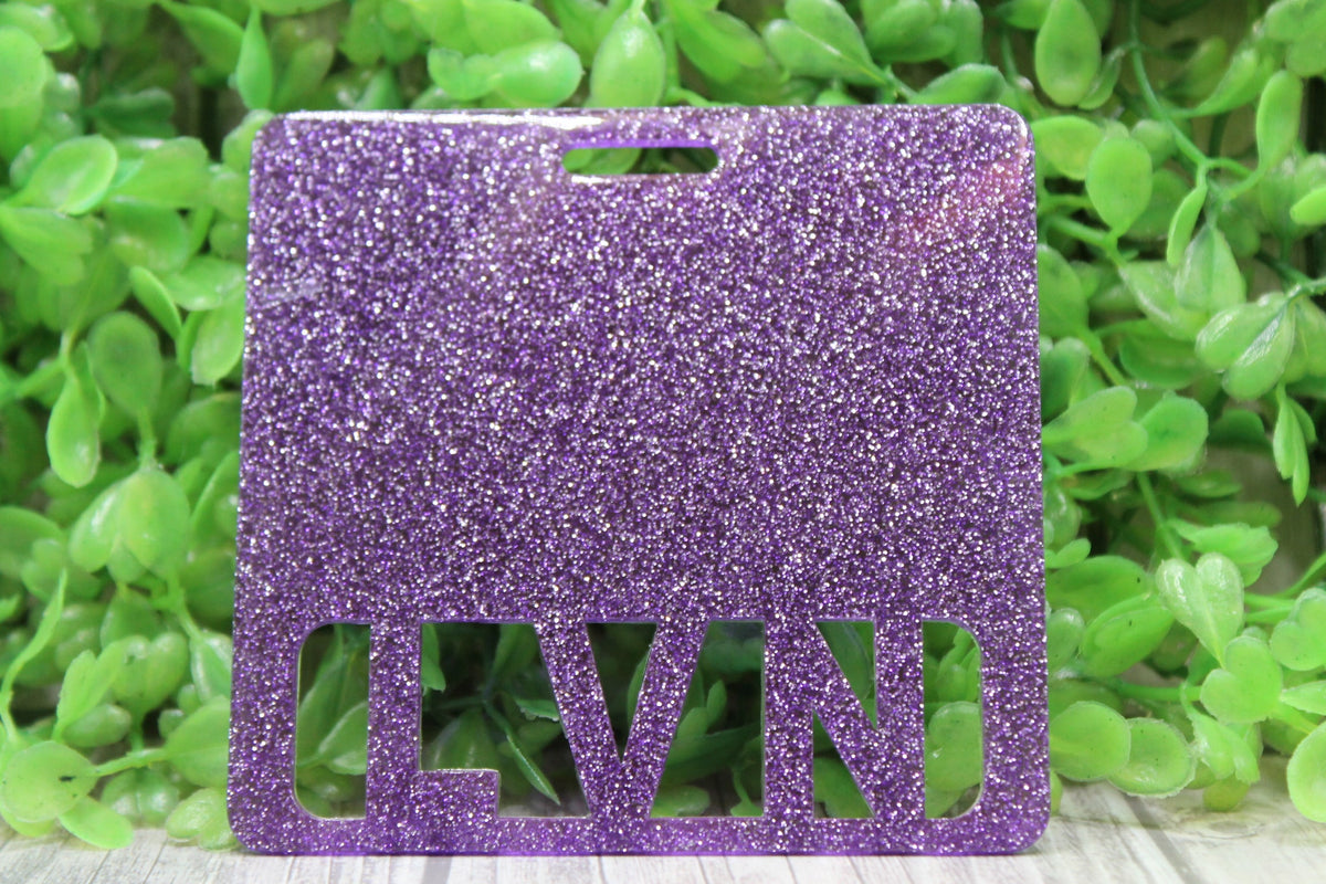 LVN Purple Glitter • Badge Buddy