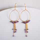Green Apatite Mini Swing Earrings Aaria Tees