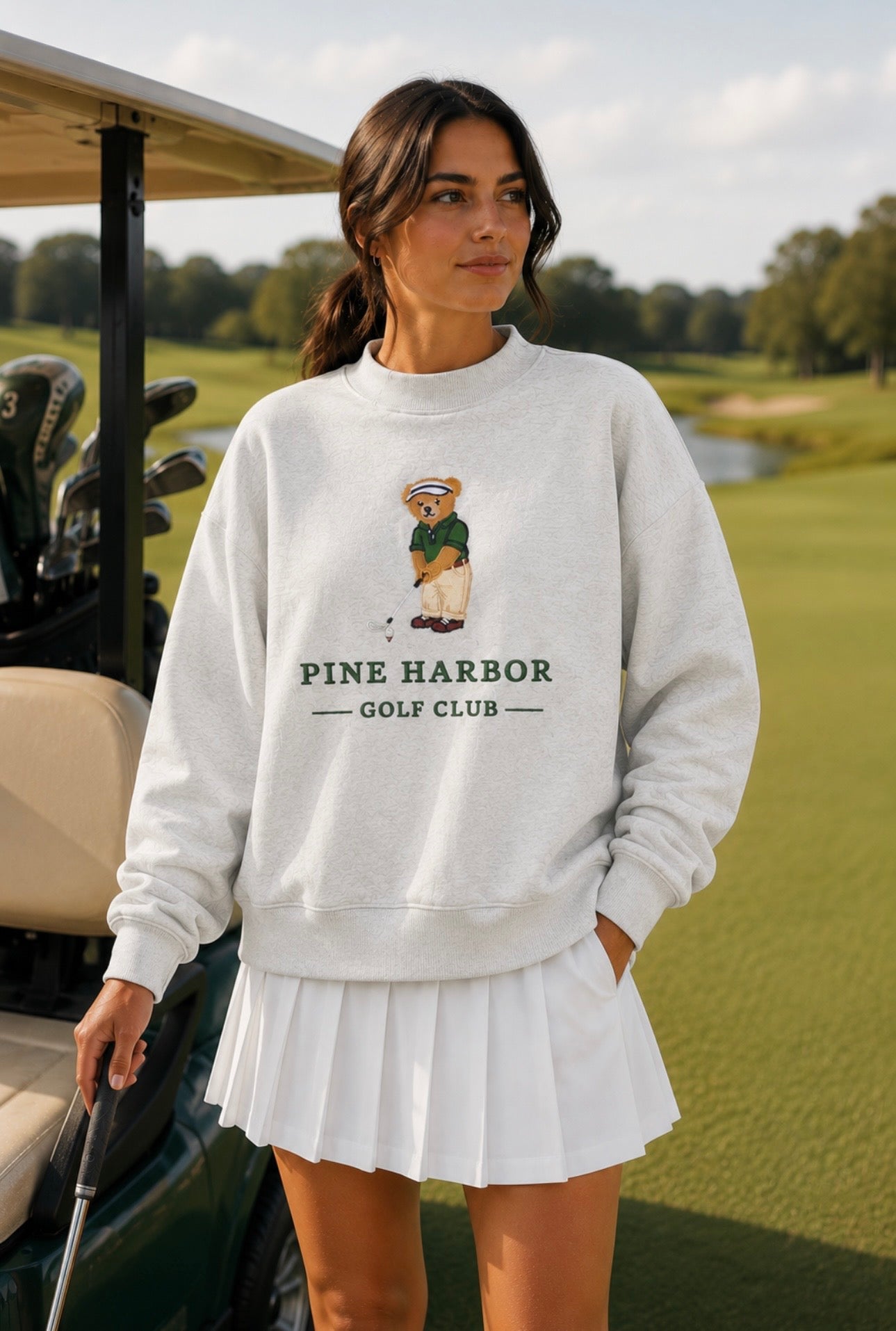Pine Harbor Golf Club Mock Neck - Aaria Tees Aaria Tees