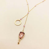 Rhodolite Garnet Ballet Necklace Aaria Tees
