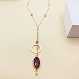 Amethyst Ballet Necklace Aaria Tees