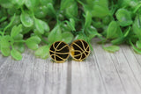 Gold Basketball • Stud Earrings Aaria Tees