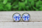 Kentucky Blue Bow • Stud Earrings Aaria Tees