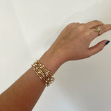 Blake Pearl Wrap Bracelet - 6 Rows Aaria Tees