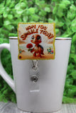 Hope You Smile Today Badge/ID Holder with Alligator Clip Aaria Tees