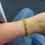 Stretchy Bezel Heart Bracelet Canary Aaria Tees