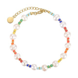 Malibu Rainbow Pearl Bracelet Aaria Tees