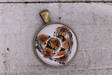 Cow Heart with Sunflowers • 25mm Pendant Aaria Tees
