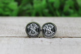 Baseball Yankees Stud Earrings Aaria Tees