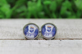 Baseball, KC Royals • Stud Earrings Aaria Tees