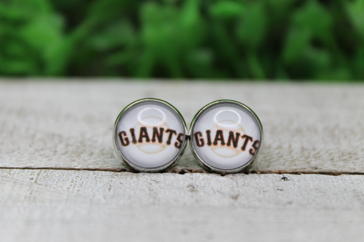 Baseball NY Giants Stud Earrings