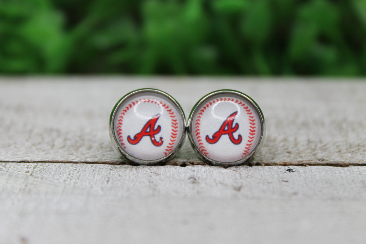 Baseball Atlanta Stud Earrings