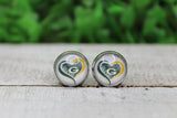 Football, Packers Heart • Stud Earrings Aaria Tees