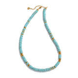 Turquoise Beaded Necklace Aaria Tees