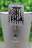PCA Flag Badge/ID Holder Reel Aaria Tees