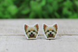 Yorkie Dog Stud Earrings Aaria Tees