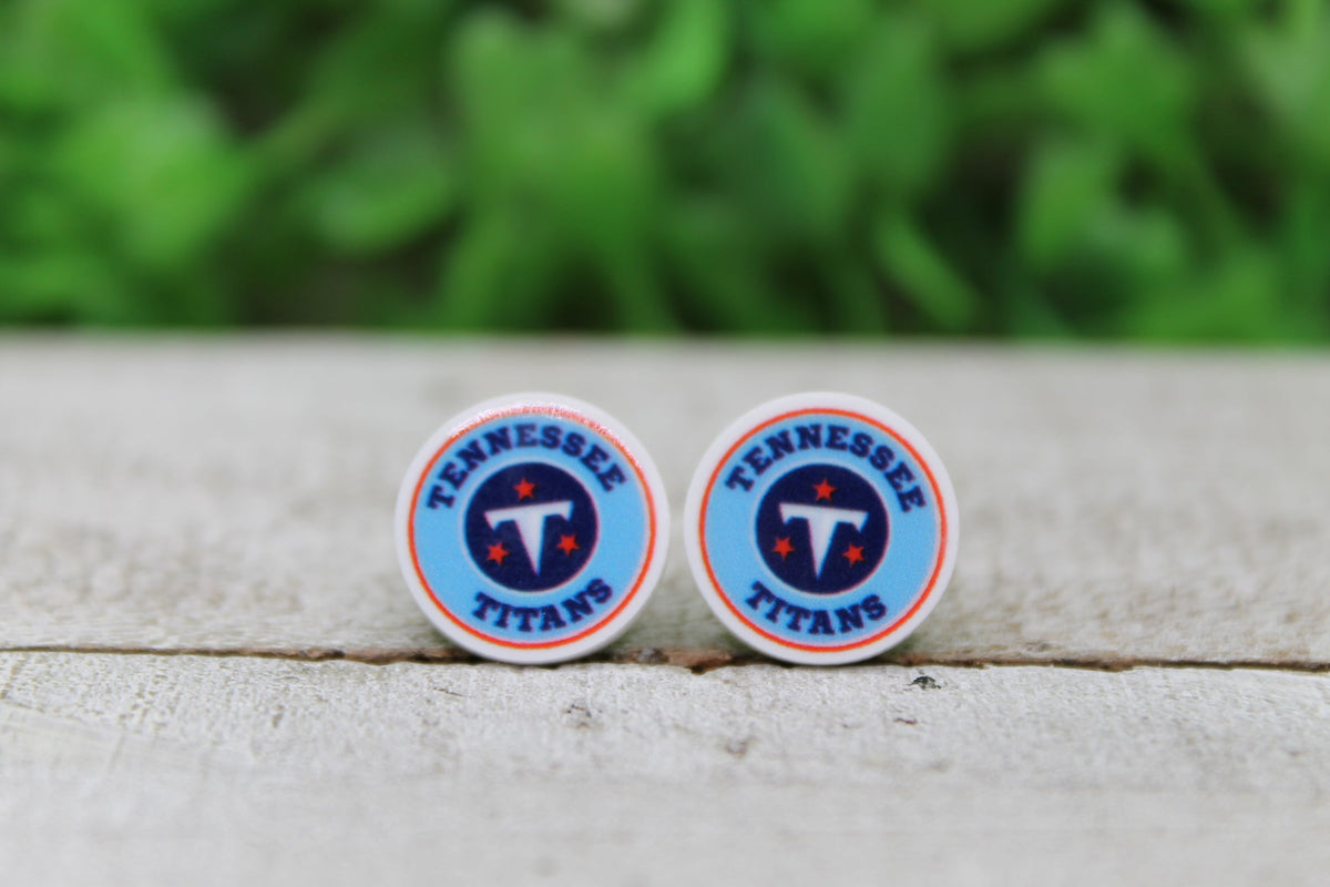 Tennessee Titans Circle Stud Earrings
