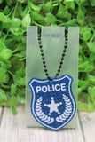 Police Badge Acrylic Keychain Aaria Tees