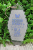 Behind Every Bad B* Hotel Keychain Aaria Tees