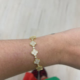 Gracie Clover Tennis Bracelet Aaria Tees