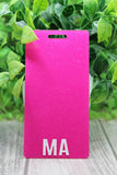 MA {Medical Assistant} Bright Pink Glitter Badge Buddy Aaria Tees
