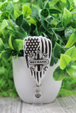 Mechanic Flag Badge/ID Holder Reel Aaria Tees