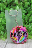 RAIDERS Colorful Leopard Acrylic Keychain Aaria Tees