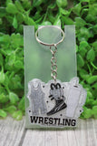 Wrestling Mama Keychain Aaria Tees
