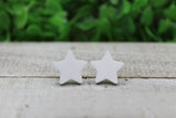 White Star Stud Earrings Aaria Tees
