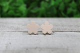 Peach Flower Stud Earrings Aaria Tees